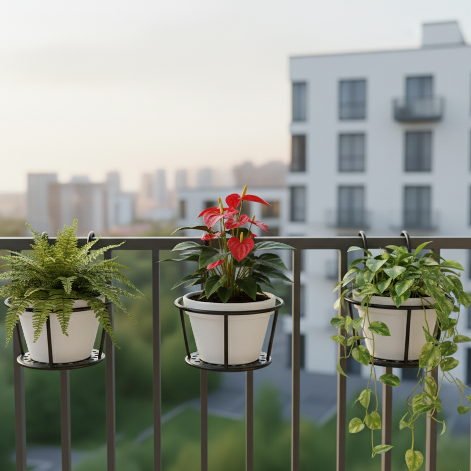 IronRoots – Suporte Decorativo para Vasos em Ferro
