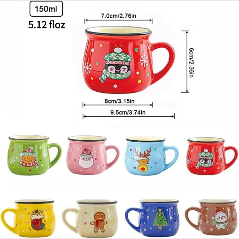 Caneca de Natal Papai Noel em cerâmica — 150 ml