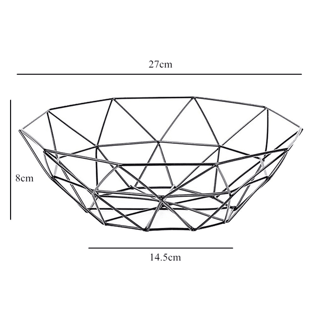 Fruteira Geometric Bowl - Cozinha - Armazenamento, Aço, cozinha, Decoração, Decoração de Mesa, Design, Durabilidade, Estilo, Frutas, fruteira, Fruteira de Aço, Fruteira de Cozinha, Fruteira de Design, Fruteira de Mesa, Fruteira Decorativa, Fruteira Organizadora, Mesa, Modernidade, Organização, Praticidade, presente, Produto de Qualidade, Produtos de Qualidade, Produtos em Aço, Produtos Modernos, Suporte, Utensílios de Cozinha