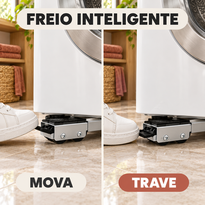 MoveMax - Suporte Rodinhas para Eletrodomésticos com Freio