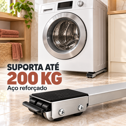 MoveMax - Suporte Rodinhas para Eletrodomésticos com Freio