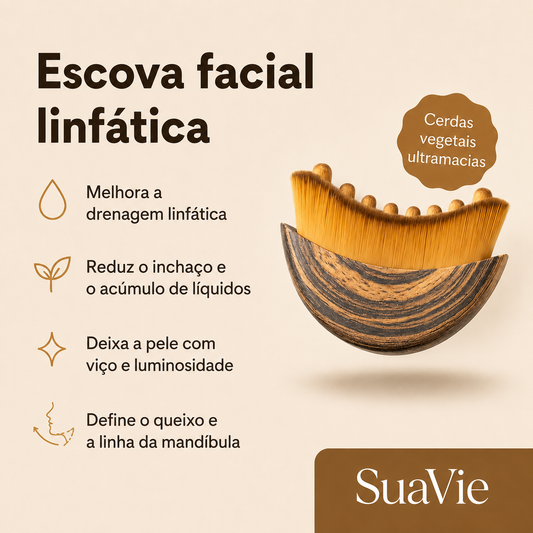 SuaVie - Escova de Drenagem Linfática Facial