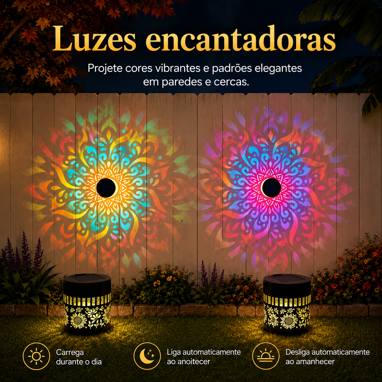 GlowGarden - Lanterna Solar Decorativa para Jardim