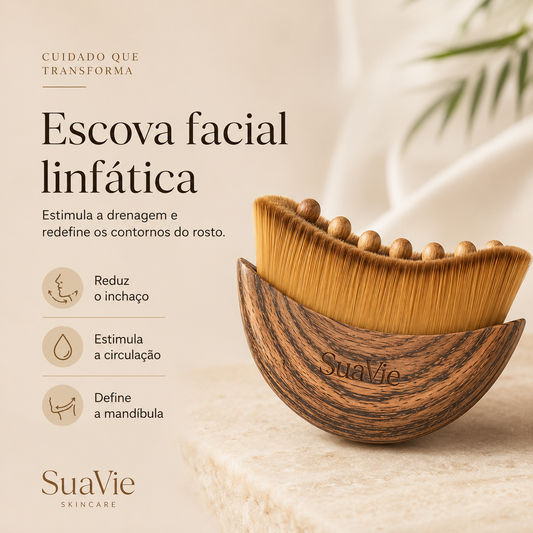 SuaVie - Escova de Drenagem Linfática Facial
