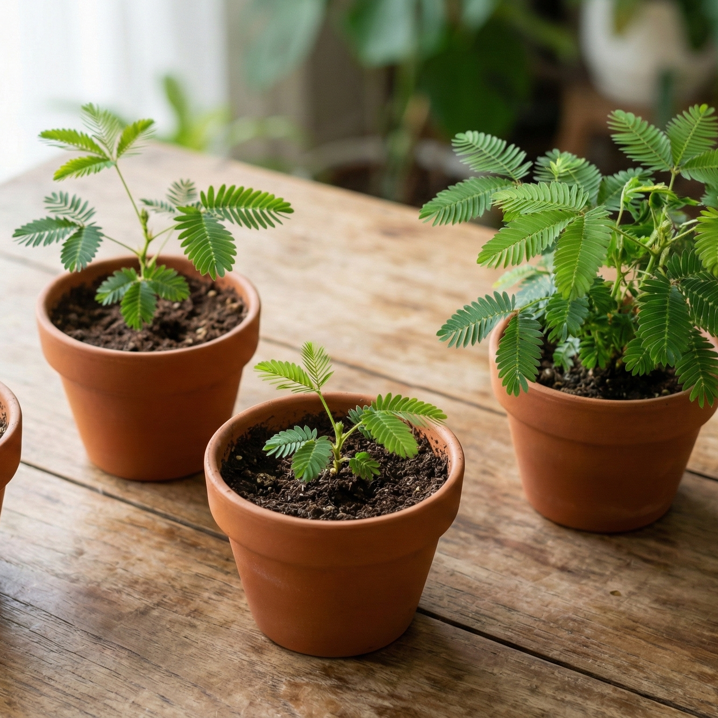 Kit 100 Sementes Mimosa Pudica