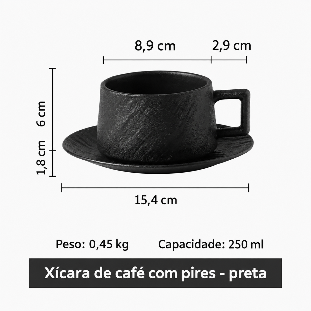 Conjunto de Xícaras de Cerâmica Estilo Japonês com Bandeja