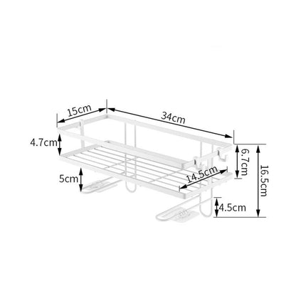 Organizador de Banheiro e Produtos de Limpeza - Organização - Adesivo Resistente, Armazenamento Funcional, Banheiro Organizado, Espaço Otimizado, Ganchos Laterais, Instalação Fácil, Itens de Banheiro, Limpeza, Organizador, Organizador Vertical, Organização Eficiente, Organização Sem Complicações., Parede sem Furos, Pendurador de Objetos, Produtos de Higiene, Sem Furar, Solução de Organização, Suporte para Produtos