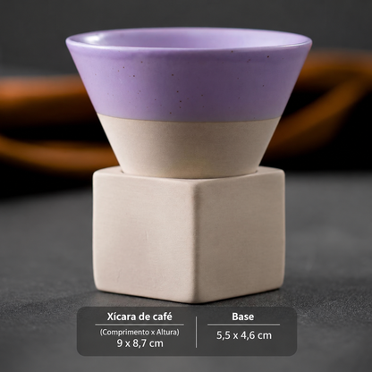 Xícara de Cerâmica Cone Japonesa Retrô para Café