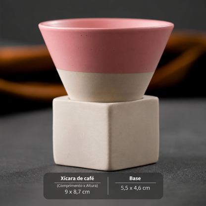 Xícara de Cerâmica Cone Japonesa Retrô para Café