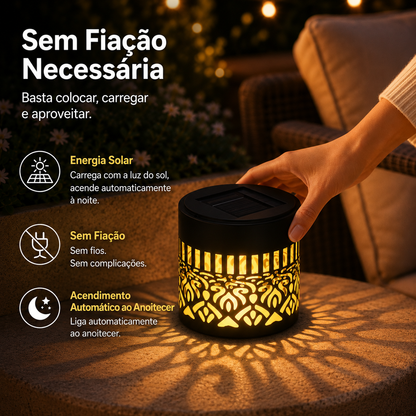 GlowGarden - Lanterna Solar Decorativa para Jardim