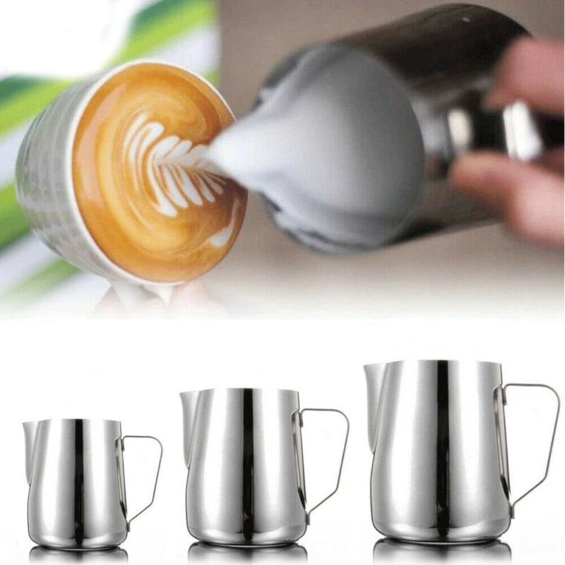 Jarra de Leite em Aço Inox para Cappuccino e Café