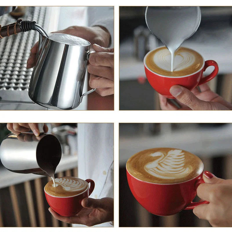 Jarra de Leite em Aço Inox para Cappuccino e Café