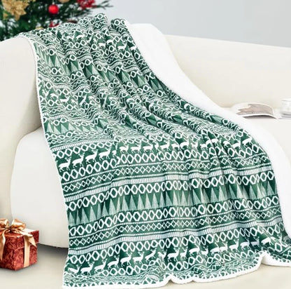 Manta de Natal Gingerbread em fleece