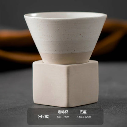 Xícara de Cerâmica Cone Japonesa Retrô para Café