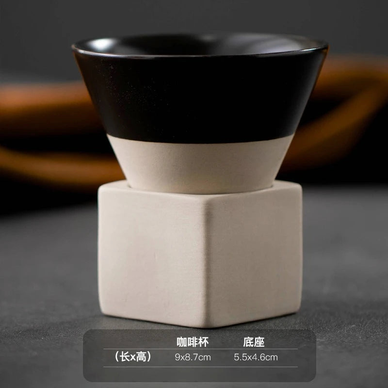Xícara de Cerâmica Cone Japonesa Retrô para Café