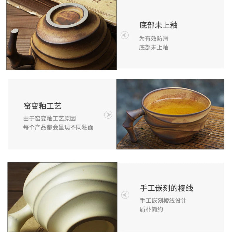 Xícara de Cerâmica Vintage Estilo Japonês
