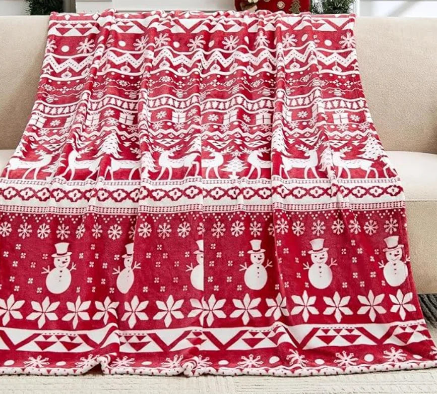 Manta de Natal Aconchego em fleece