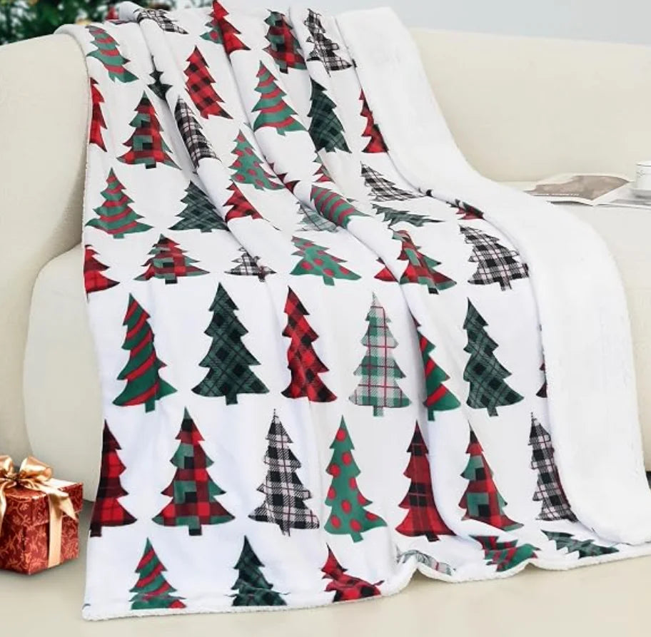 Manta de Natal Gingerbread em fleece