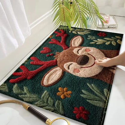 Tapete de Natal Clássicos antiderrapante