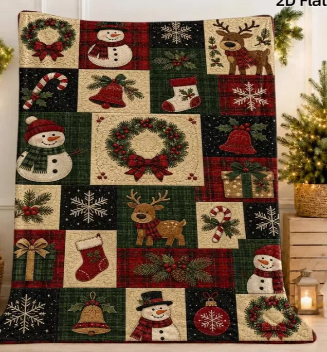 Manta de Natal Aconchego em fleece