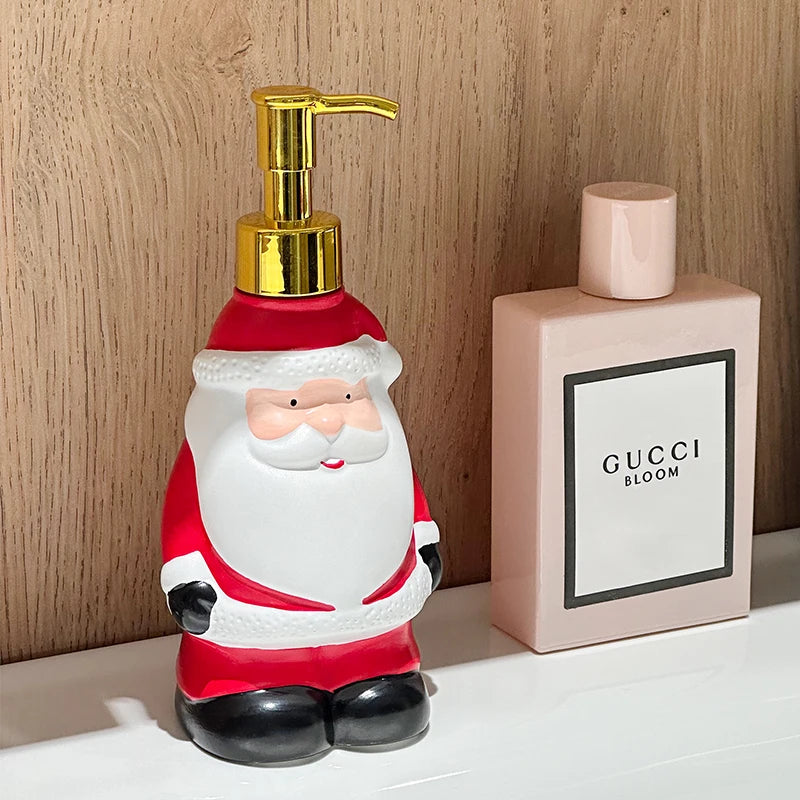 Dispenser de sabonete líquido de Natal em resina