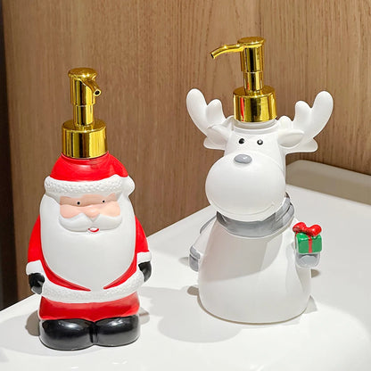 Dispenser de sabonete líquido de Natal em resina