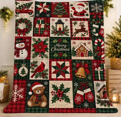 Manta de Natal Aconchego em fleece