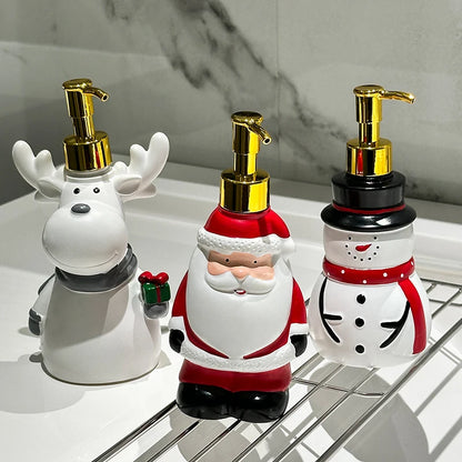 Dispenser de sabonete líquido de Natal em resina