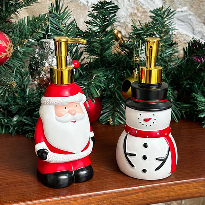 Dispenser de sabonete líquido de Natal em resina