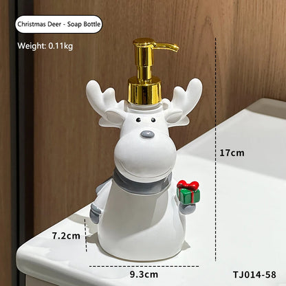 Dispenser de sabonete líquido de Natal em resina