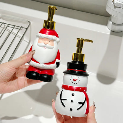 Dispenser de sabonete líquido de Natal em resina