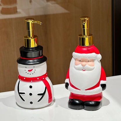 Dispenser de sabonete líquido de Natal em resina