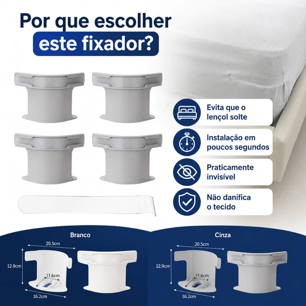 Benefícios do fixador para lençol Sempre Lisa