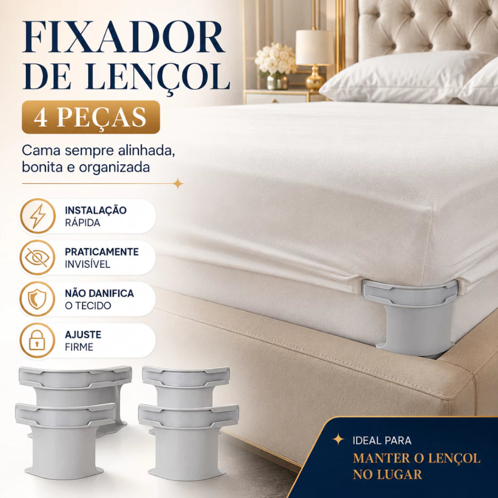Fixador para lençol Sempre Lisa em kit com 4 peças