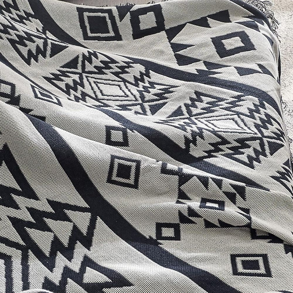 Manta boho reversível Nomad vista completa
