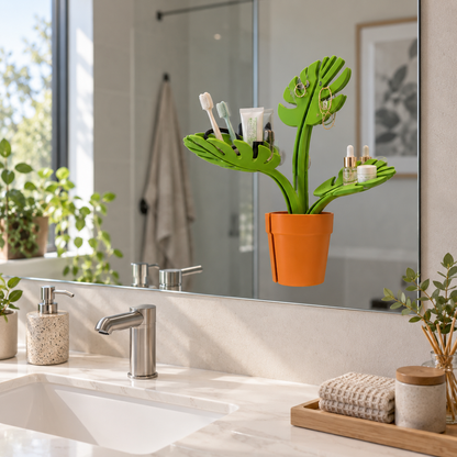 Organizador de banheiro decorativo para escovas de dentes