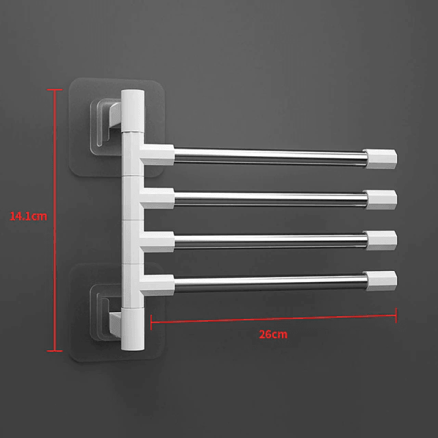 Porta Toalhas Rotativo Swivel - Organização - banheiro, organizacao, suacasa, suporte, utilidade doméstica - Casa Mefyto - Porta Toalhas Rotativo Swivel