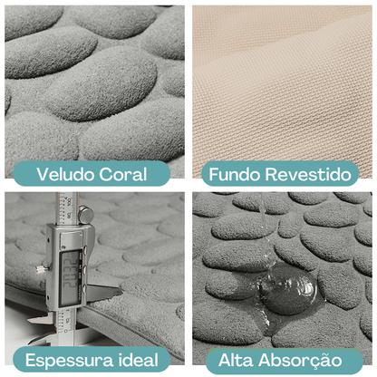 Tapete macio para banheiro Absorvente, Impermeável e Antiderrapante - Utilidades - banheiro, casa, cozinha, Lavanderia, suacasa, utilidade doméstica, utilidadedomestica, utilidades - Casa Mefyto - Tapete macio para banheiro Absorvente, Impermeável e Antiderrapante