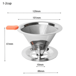 Filtro/Coador De Café Inox Reutilizável - Cozinha - Acessórios de Café, Acessórios para Café, Alta Qualidade, Bebidas Quentes, cafeteira, Cafeterias, café, Cafés Especiais, coador, Coador de Café, Design Moderno, Durável, Econômico, filtro, filtro de café, Filtro de Café Reutilizável, Filtro Permanente, Fácil de Usar, Inovador, Inox, Prático, Resistente, Reutilizável, Sustentável, Utensílios para Cozinha