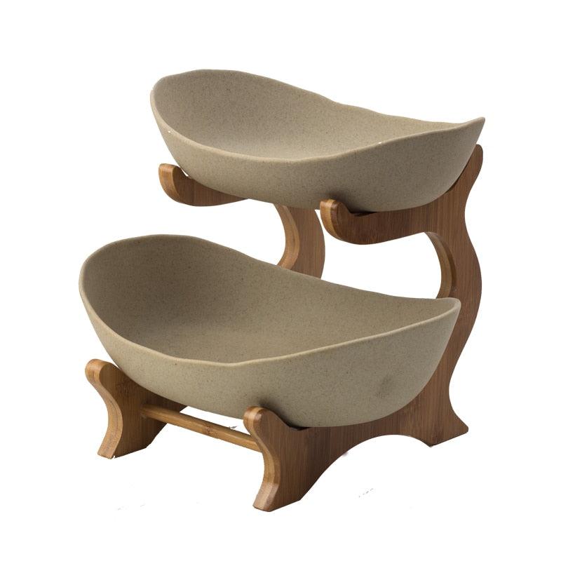 Fruteira de Mesa em Madeira - De 1 a 3 Camadas - Cozinha - Armazenamento, Artesanal, bamboo, bambu, cozinha, decoração, Decoração de Mesa, Design, elegante, estilosa, Frutas, fruteira, Fruteira Artesanal, Fruteira de Madeira, Fruteira de Mesa, Fruteira Decorativa, Fruteira Organizadora, Madeira, mesa, mesa posta, mesaposta, Organização, Praticidade, Produtos Artesanais, Produtos de Madeira, Produtos Sustentáveis, suacasa, Suporte, Utensílios de Cozinha