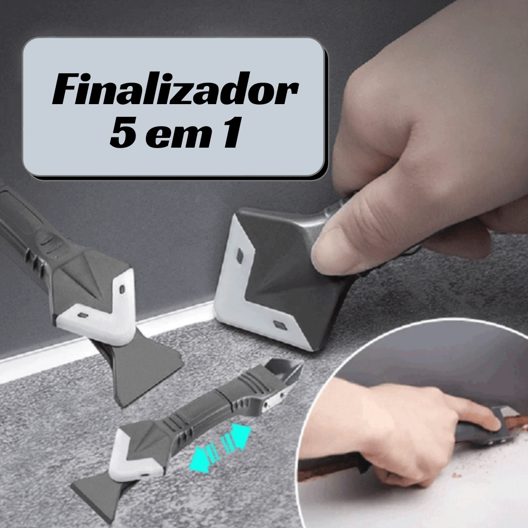 Finalizador de Acabamentos 5 em 1 - Ferramentas - box, Calafetar, Construção Civil, Durável, Ferramenta de Preenchimento, Ferramenta para Calafetagem, Ferramenta para Reparo, Ferramentas Manuais, Fácil de Usar, Manutenção Predial, passar produto, passar silicone, Prático, Reformas, remover rejunte, Reparar, Selante, Selar, suacasa, trocar silicone, vaso sanitario, Vedação, Vedação de Ambientes7, Vedação de Janelas