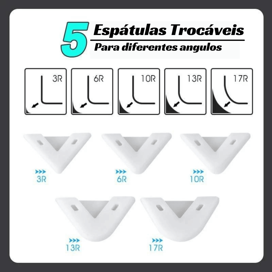 Finalizador de Acabamentos 5 em 1 - Ferramentas - box, Calafetar, Construção Civil, Durável, Ferramenta de Preenchimento, Ferramenta para Calafetagem, Ferramenta para Reparo, Ferramentas Manuais, Fácil de Usar, Manutenção Predial, passar produto, passar silicone, Prático, Reformas, remover rejunte, Reparar, Selante, Selar, suacasa, trocar silicone, vaso sanitario, Vedação, Vedação de Ambientes7, Vedação de Janelas