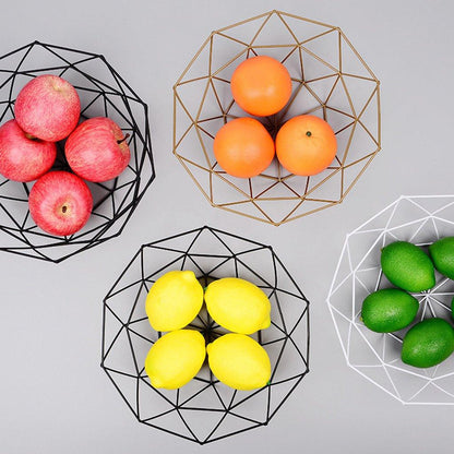 Fruteira Geometric Bowl - Cozinha - Armazenamento, Aço, cozinha, Decoração, Decoração de Mesa, Design, Durabilidade, Estilo, Frutas, fruteira, Fruteira de Aço, Fruteira de Cozinha, Fruteira de Design, Fruteira de Mesa, Fruteira Decorativa, Fruteira Organizadora, Mesa, Modernidade, Organização, Praticidade, presente, Produto de Qualidade, Produtos de Qualidade, Produtos em Aço, Produtos Modernos, Suporte, Utensílios de Cozinha