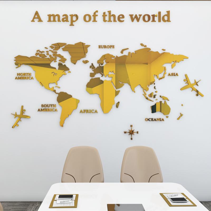 Quadro Mapa Mundial - Decorações - suacasa - Casa Mefyto - Quadro Mapa Mundial