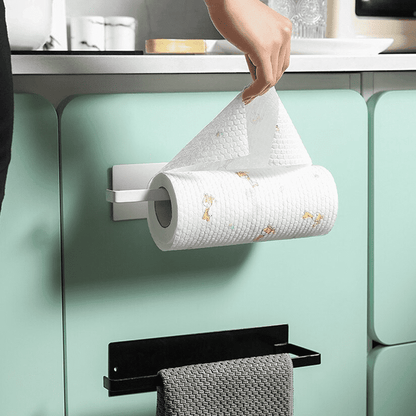 Suporte Para Papel Toalha Celine - Cozinha - acessórios para cozinha, higiene pessoal, organizacao, organização de cozinha, suacasa, suporte, suporte de papel toalha, suporte de papel toalha de alta qualidade, suporte de papel toalha de aço inoxidável, suporte de papel toalha de estilo moderno, suporte de papel toalha de fácil instalação, suporte de papel toalha de parede, suporte de papel toalha resistente, suporte para cozinha, utensílios de cozinha, utilidade doméstica