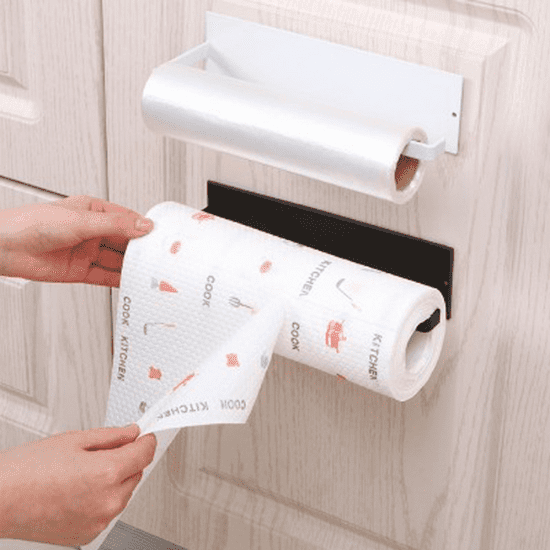 Suporte Para Papel Toalha Celine - Cozinha - acessórios para cozinha, higiene pessoal, organizacao, organização de cozinha, suacasa, suporte, suporte de papel toalha, suporte de papel toalha de alta qualidade, suporte de papel toalha de aço inoxidável, suporte de papel toalha de estilo moderno, suporte de papel toalha de fácil instalação, suporte de papel toalha de parede, suporte de papel toalha resistente, suporte para cozinha, utensílios de cozinha, utilidade doméstica