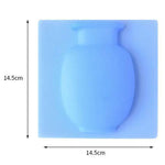 Vasos de silicone autocolantes - Kit com 3 - Decorações - suacasa - Casa Mefyto - Vasos de silicone autocolantes - Kit com 3